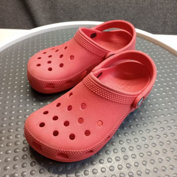 Crocs Classic Child Unisex Waterproof Sandals Clog Red - Picture 1 of 6